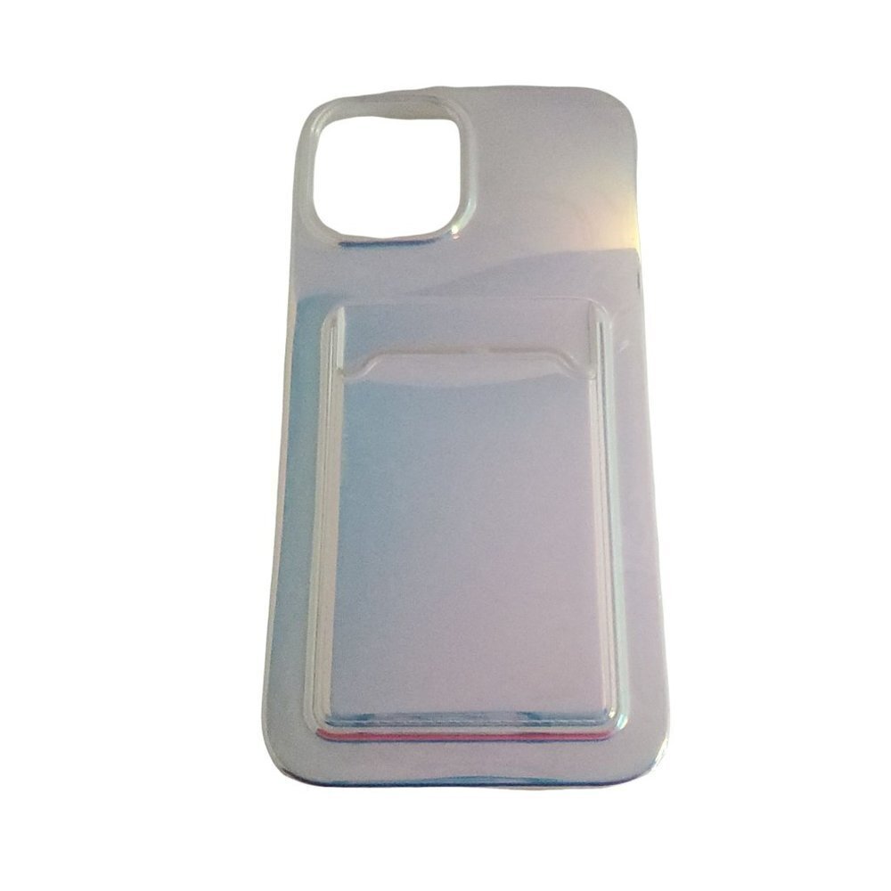 iPhone 12 Pro Max Apple White Pearlescent Phone Case with Card Holder